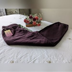 NWT Mother Purple Joggers, Size Small